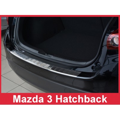 Edelstahl Ladekantenschutz Mazda 3